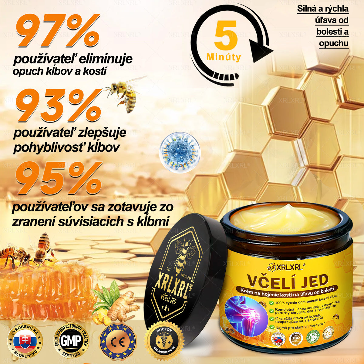 🏥𝑋𝑅𝐿𝑋𝑅𝐿® Krem przeciwbólowy i regenerujący kości z toksyną botulinową i jadem pszczelim 🏆(Specjalnie dla osób starszych, polecany przez EFORT)