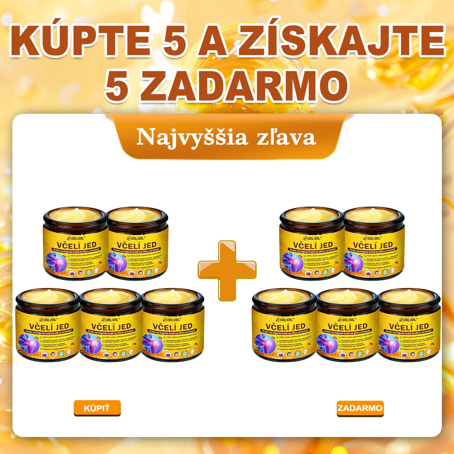 🏥𝑋𝑅𝐿𝑋𝑅𝐿® Krem przeciwbólowy i regenerujący kości z toksyną botulinową i jadem pszczelim 🏆(Specjalnie dla osób starszych, polecany przez EFORT)